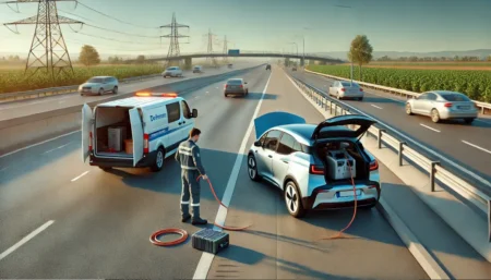 What options are available for roadside assistance for electric vehicles?